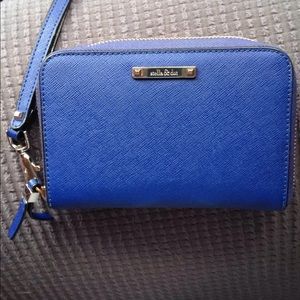 Stella and Dot Blue Vegan wallet